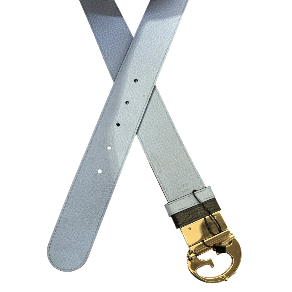 GUCCI/Belt/Leather/BLU/