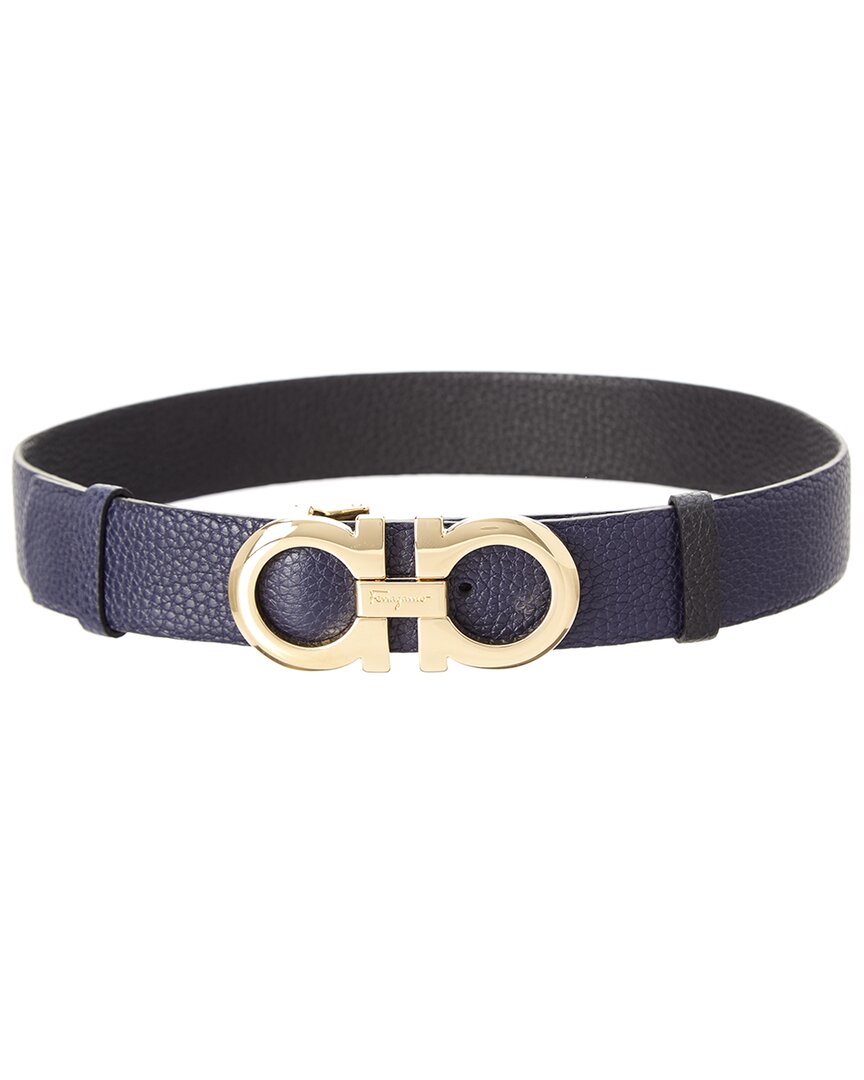 Ferragamo Gancini Reversible & Adjustable Leather Belt