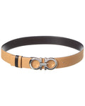 Ferragamo Gancini Reversible & Adjustable Leather Belt