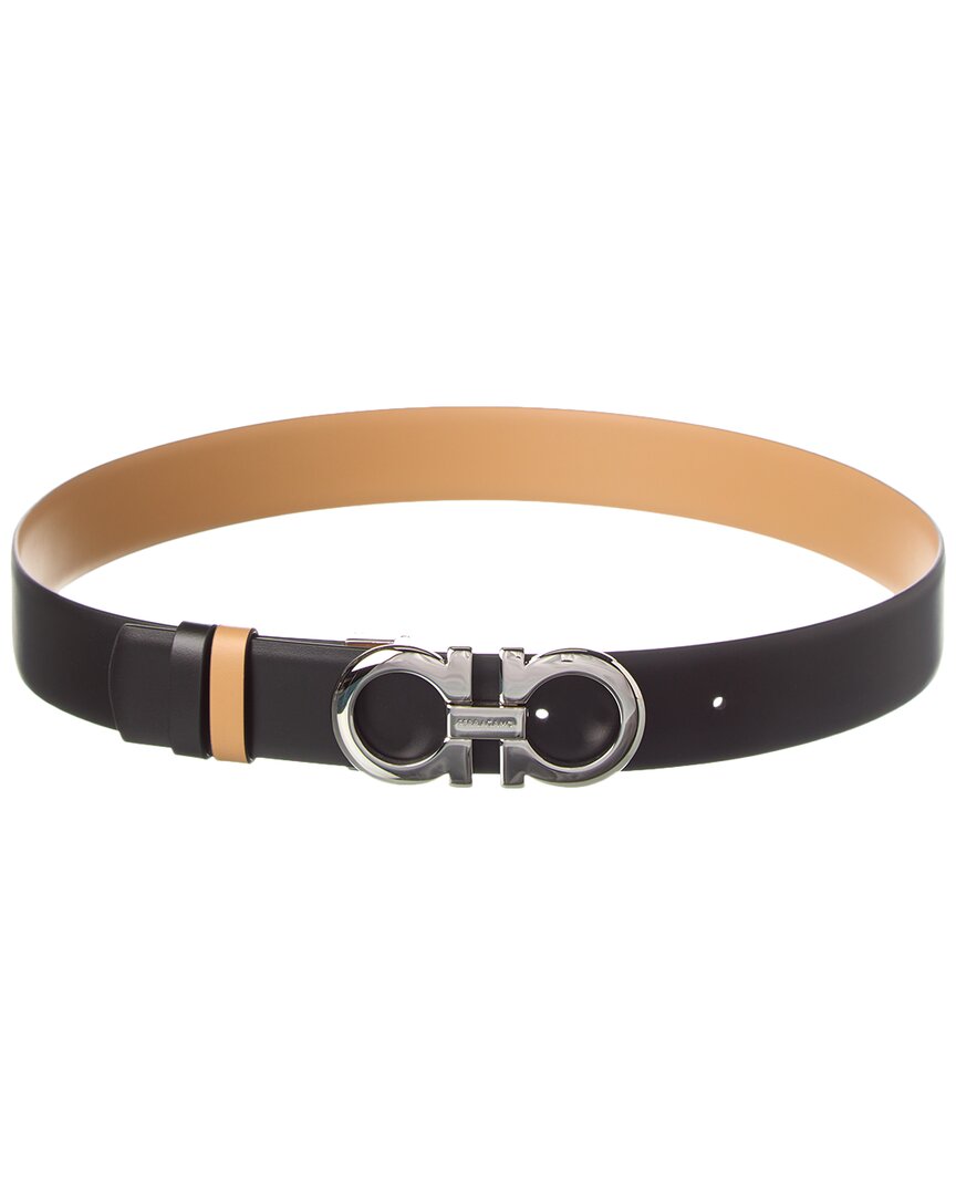 Ferragamo Gancini Reversible & Adjustable Leather Belt