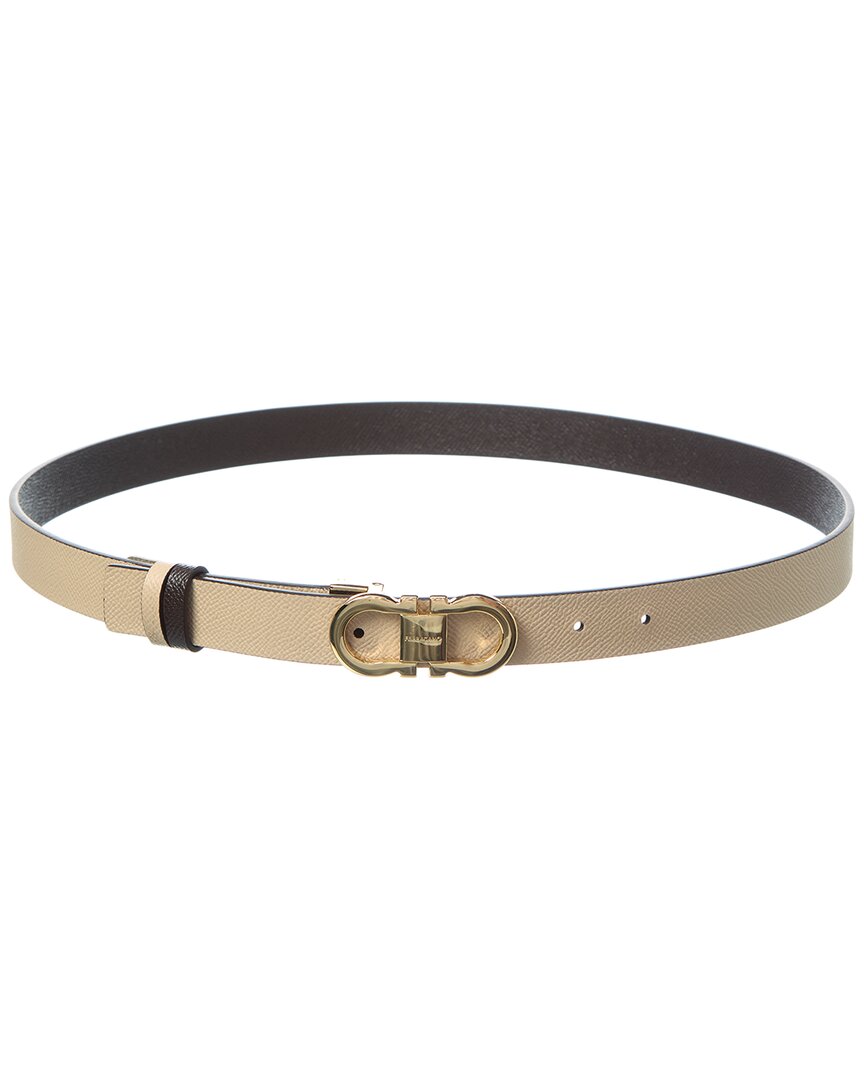 Ferragamo Gancini Reversible & Adjustable Leather Belt