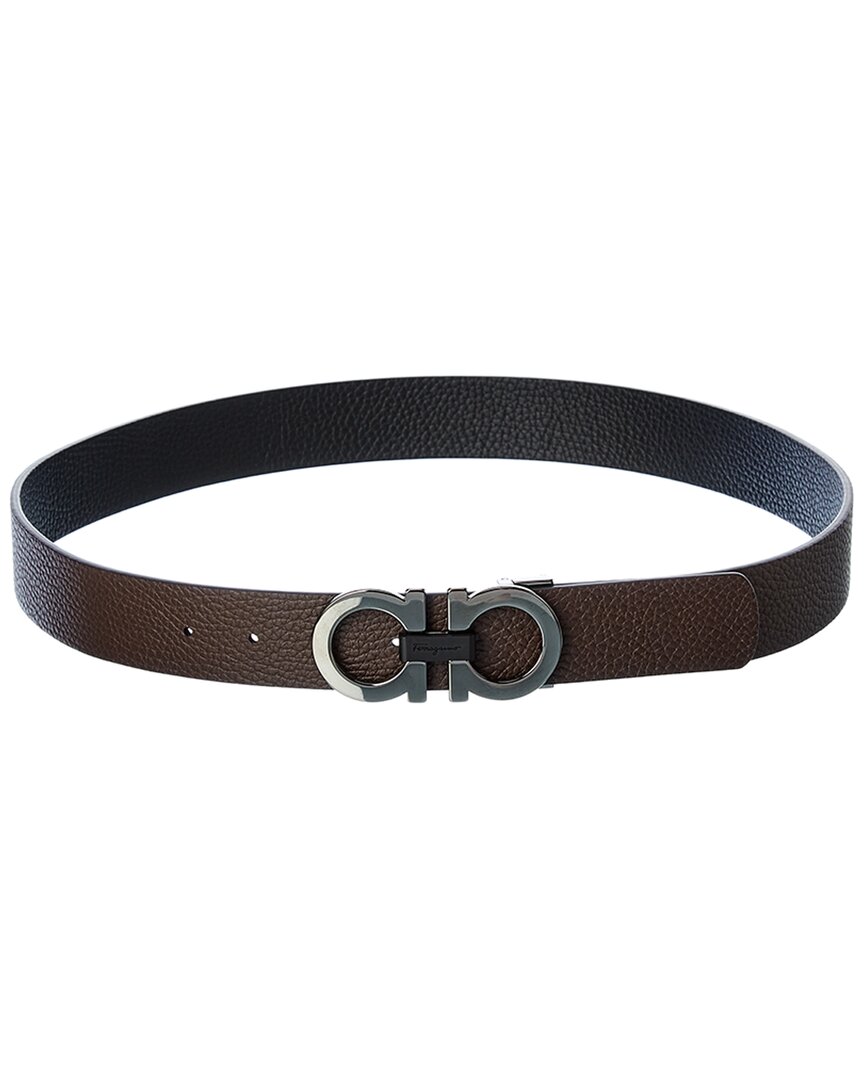 Ferragamo Gancini Reversible & Adjustable Leather Belt