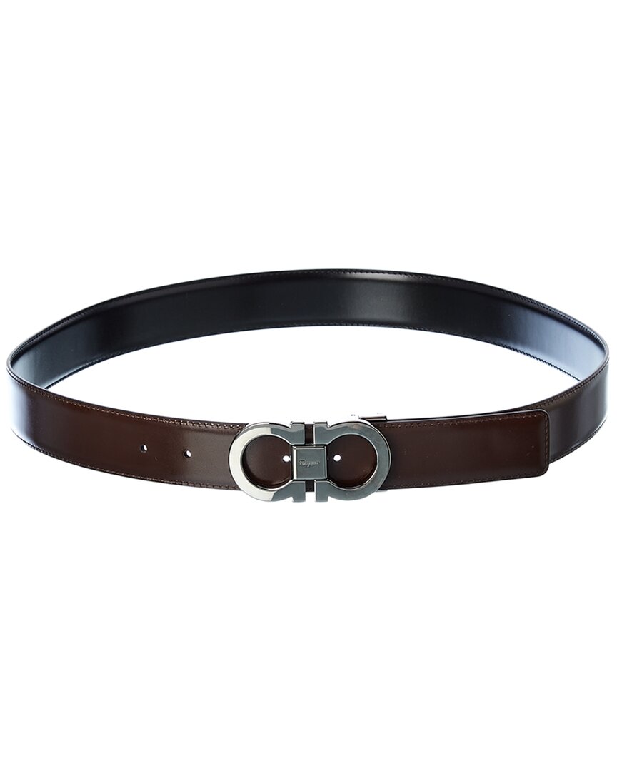 Ferragamo Gancini Reversible & Adjustable Leather Belt