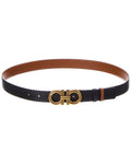 Ferragamo Gancini Reversible & Adjustable Leather Belt