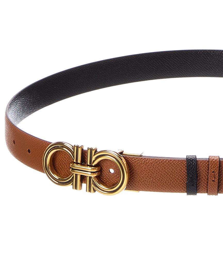 Ferragamo Gancini Reversible & Adjustable Leather Belt