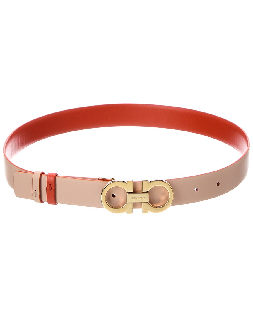 Ferragamo Gancini Reversible & Adjustable Leather Belt
