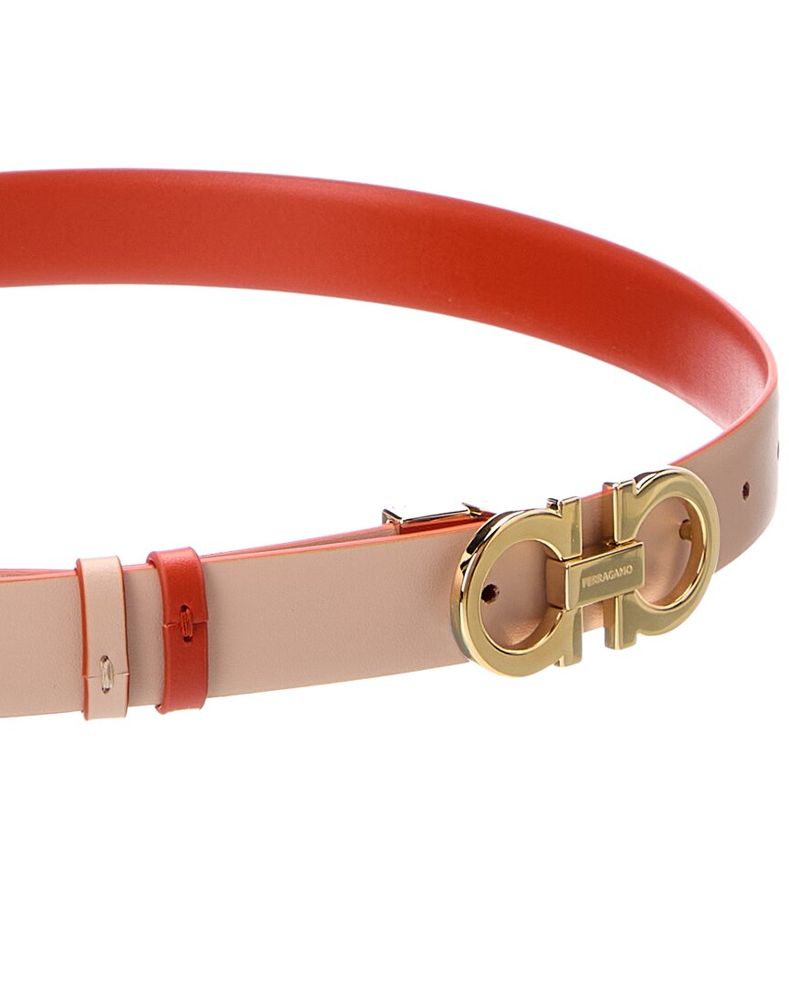 Ferragamo Gancini Reversible & Adjustable Leather Belt