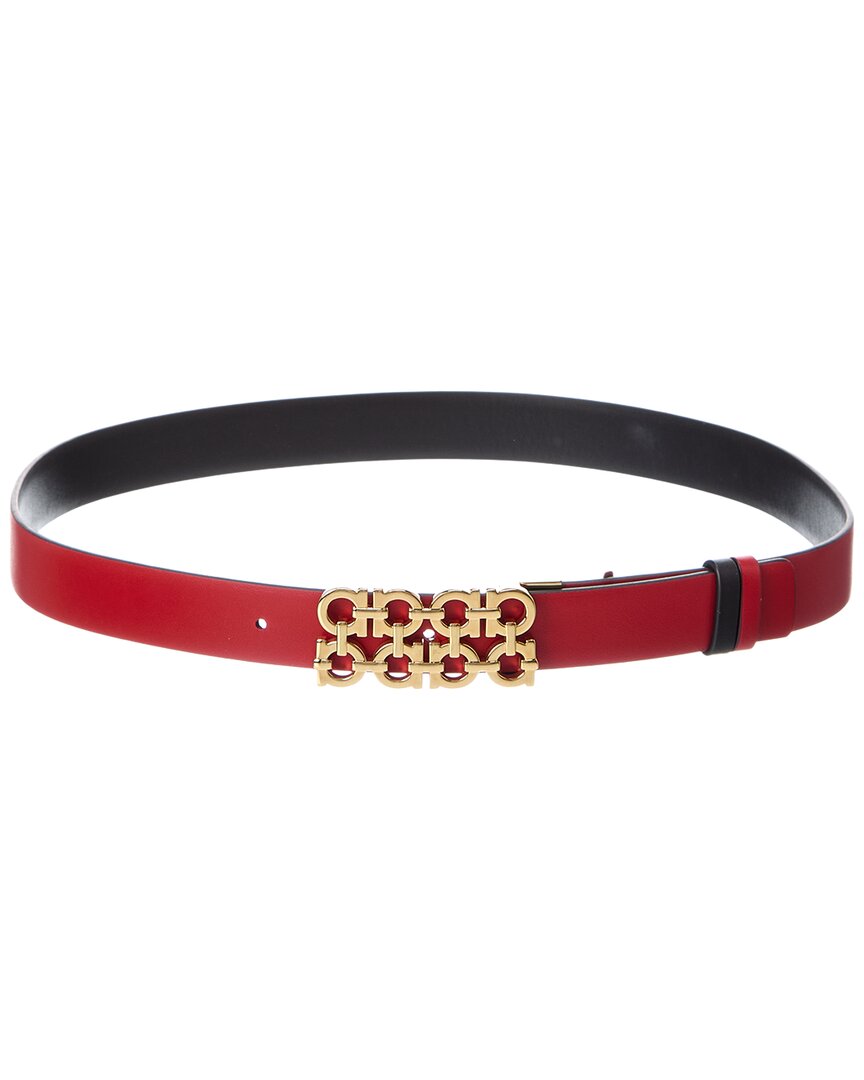 Ferragamo Gancini Reversible & Adjustable Leather Belt