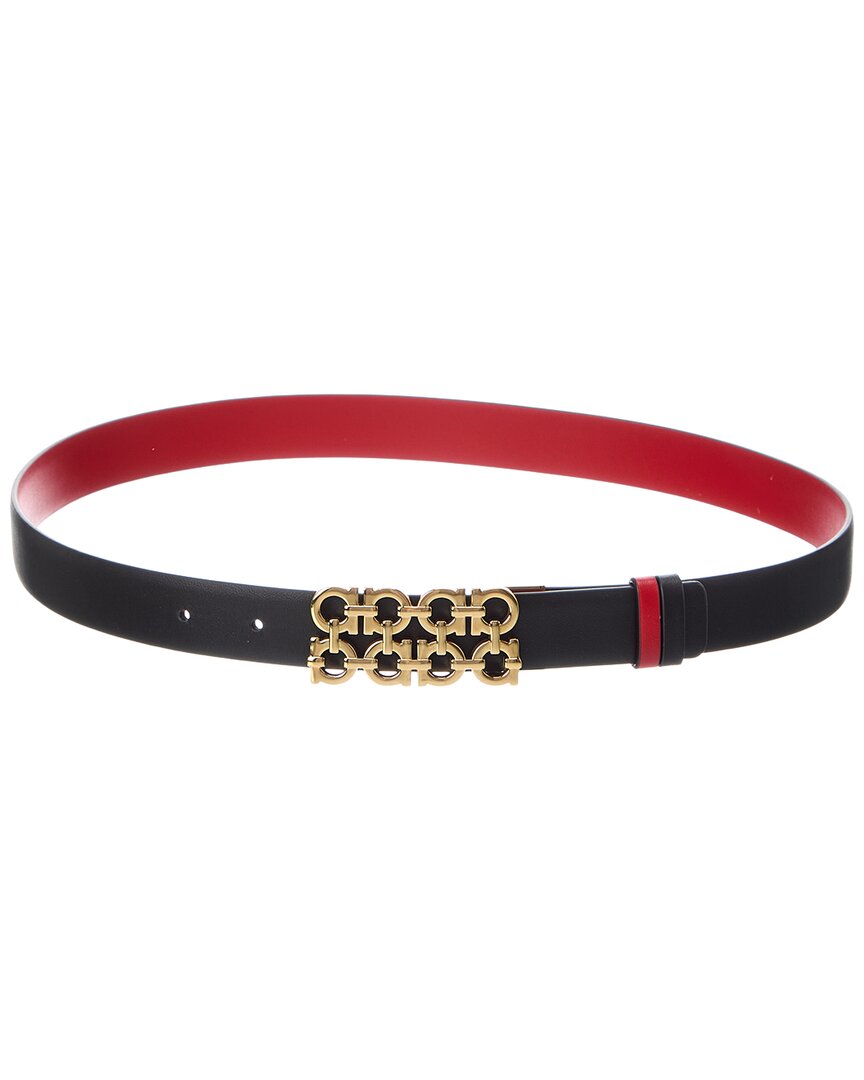 Ferragamo Gancini Reversible & Adjustable Leather Belt