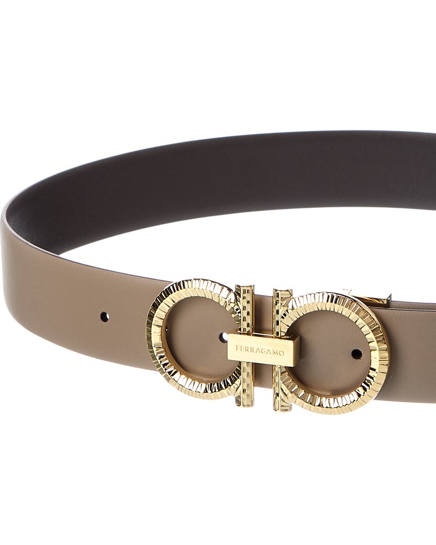 Ferragamo Gancini Reversible Leather Belt
