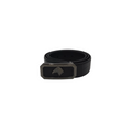 STEFANO RICCI RET$780 CROC LUXE BELT BLACK 105 CM
