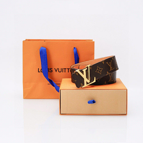 Louis Vuitton Men's Classic Monogram Belt – Iconic LV Buckle