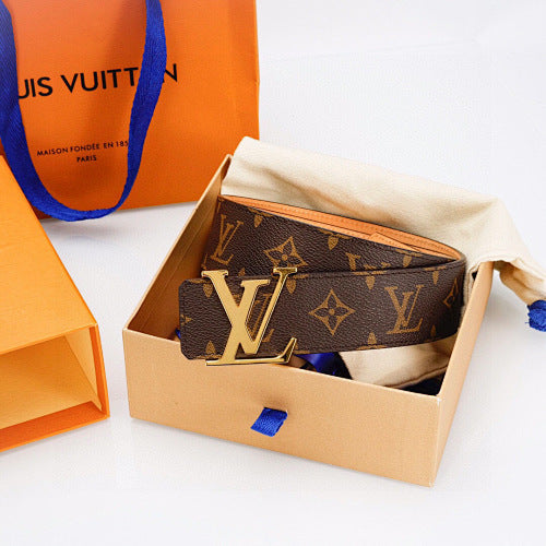 Louis Vuitton Men's Classic Monogram Belt – Iconic LV Buckle