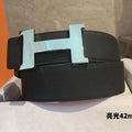 HM CONSTANCE BELT BUCKLE & REVERSIBLE BLACK LEATHER STRAP 42MM|Hermès belt