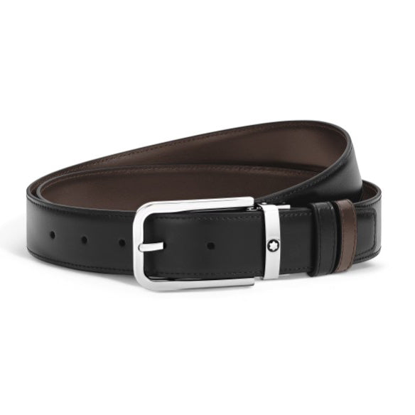 Montblanc reversible belt 35 mm leather Meisterstück rectangular buckle 223407