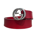 GUCCI/Belt/RED/M's/368186 Silver GG