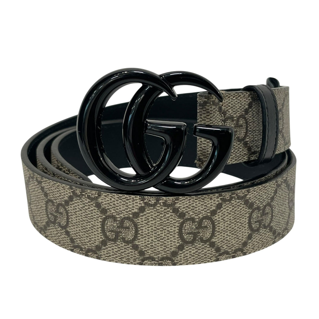 GUCCI/Belt/Monogram/Leather/BEG/M's/gg logo belt