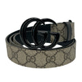 GUCCI/Belt/Monogram/Leather/BEG/M's/gg logo belt