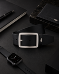 Lacoste Raw Edges Leather Belt Black RC3096 000