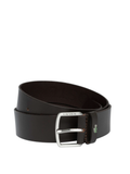 LACOSTE Smooth Leather Belt Dark Brown