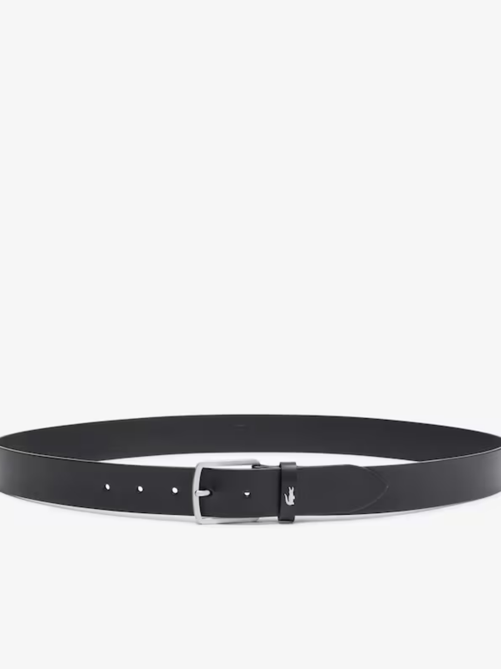LACOSTE Smooth Leather Belt Black
