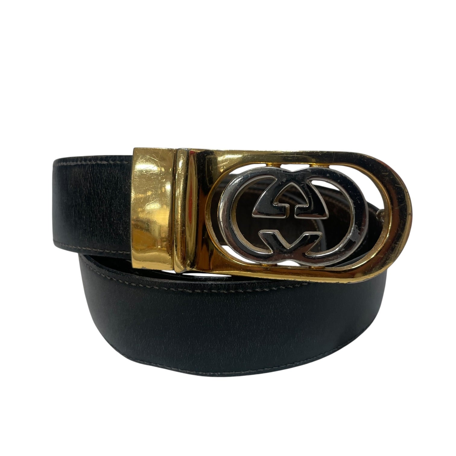 GUCCI/Belt/Leather/BLK/