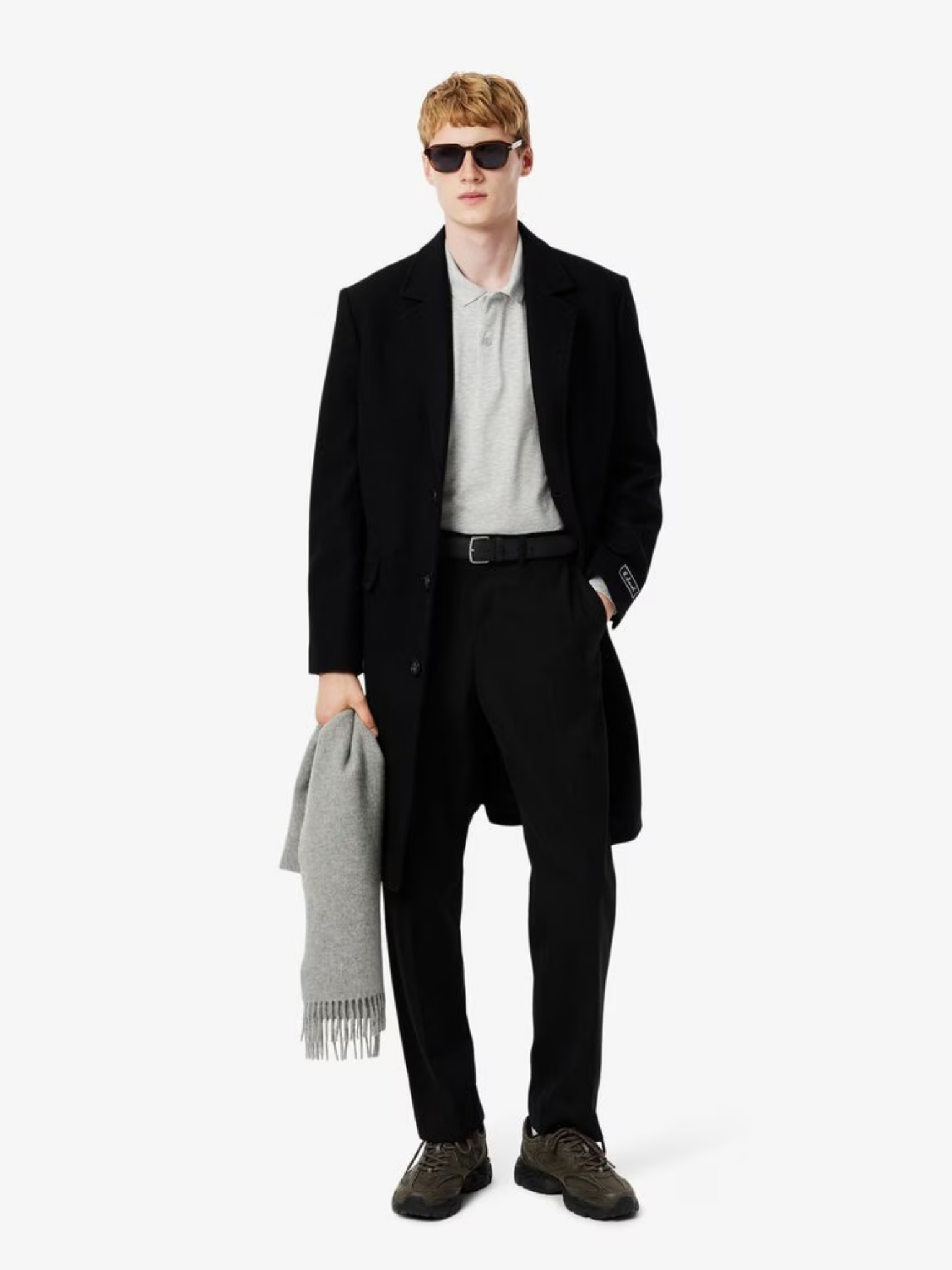 LACOSTE Petit Piqué Belt Black