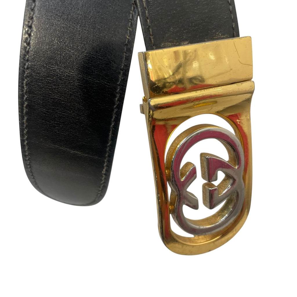 GUCCI/Belt/Leather/BLK/