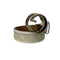 GUCCI/Belt/Monogram/Leather/WHT/L's/