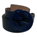 GUCCI/Belt/L/XL/Leather/NVY/GG Belt