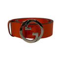 GUCCI/Belt/Monogram/Leather/ORN/M's/INTERLOCK G LOGO
