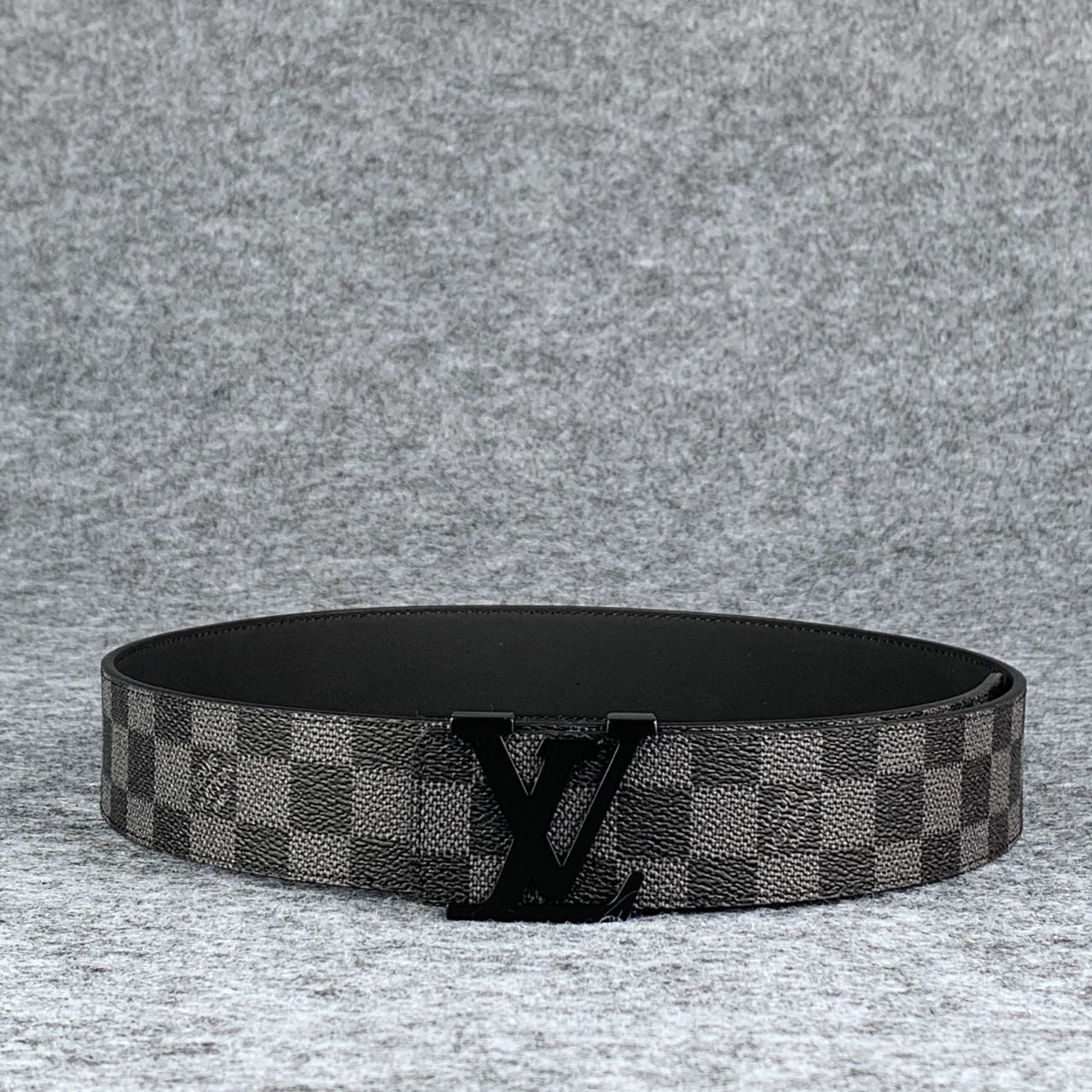LV Initiales Damier Graphite Belt ‘Black Grey’