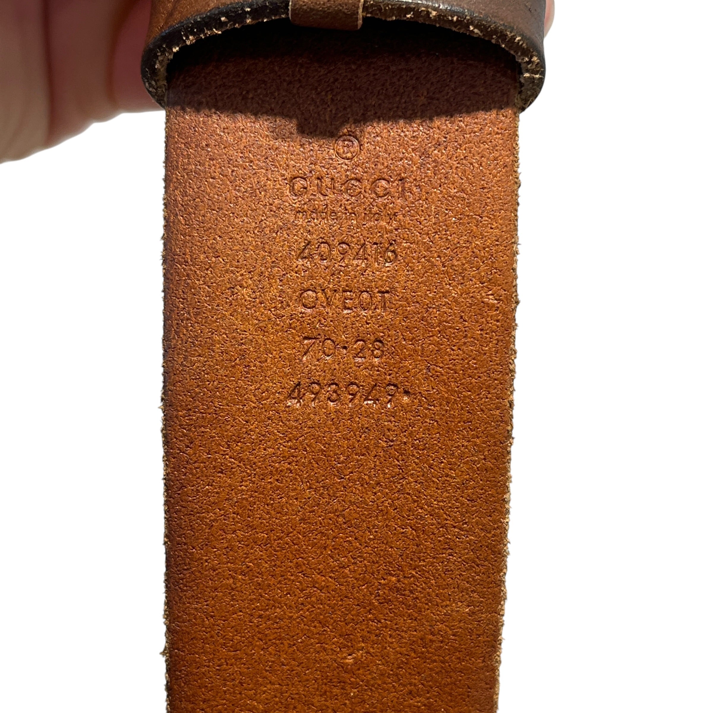 GUCCI/Belt/Leather/BRW/L's/Double G Logo Marmont Belt