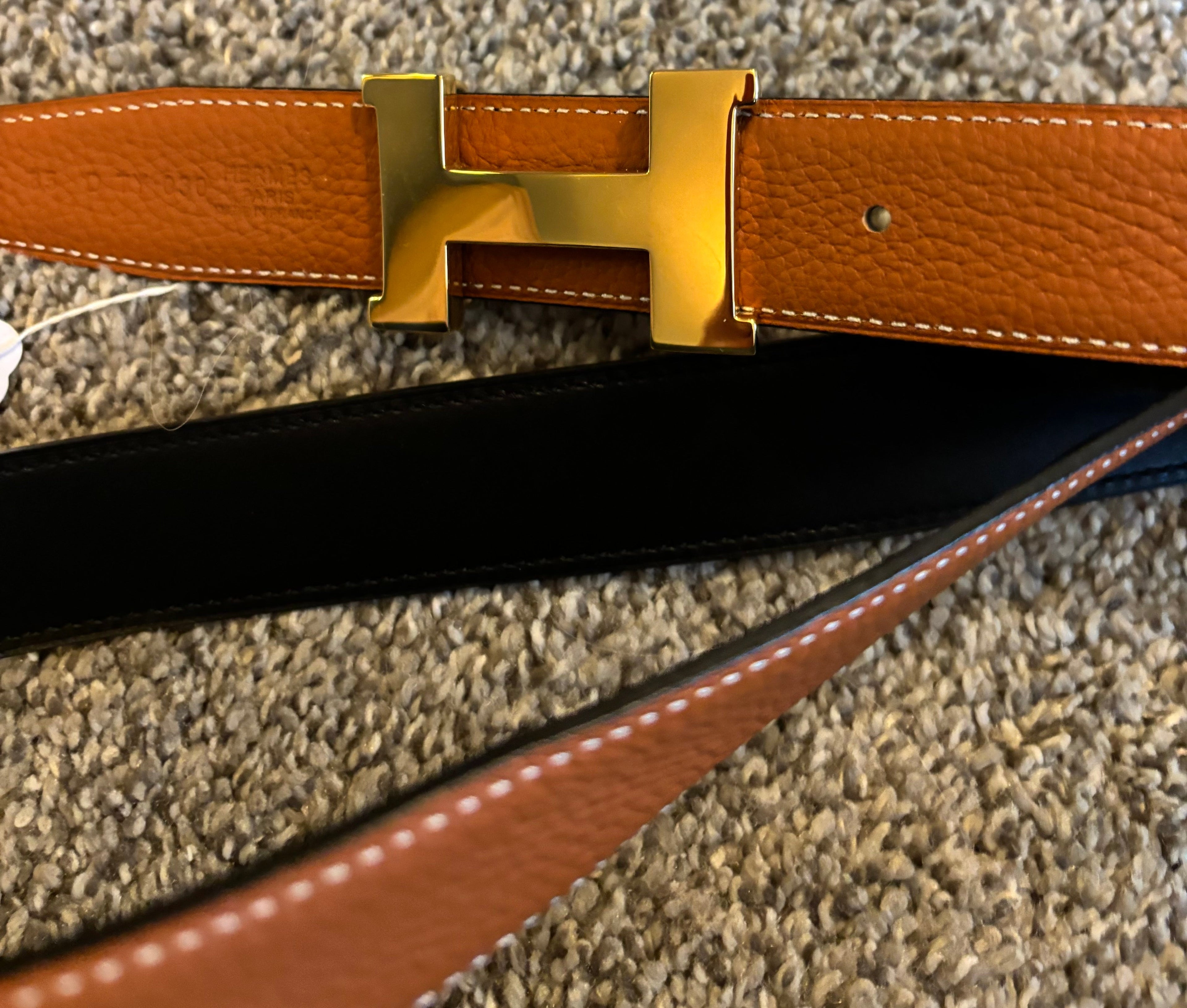 Hermes H Belt Reversible Brown/Black fits 31-33" | Hermès belt