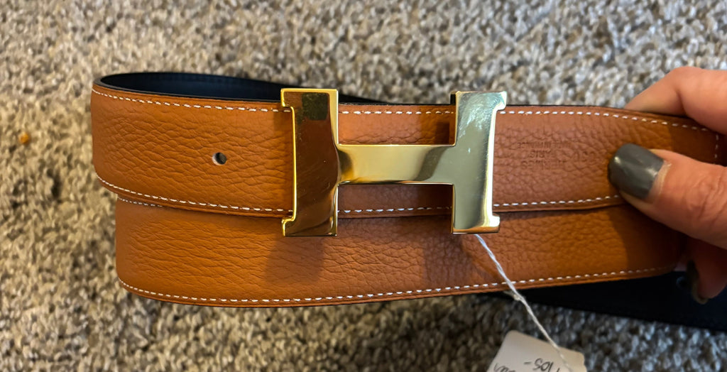 Hermes H Belt Reversible Brown/Black fits 31-33" | Hermès belt