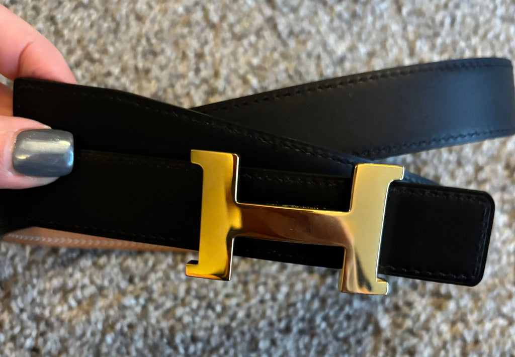 Hermes H Belt Reversible Brown/Black fits 31-33" | Hermès belt