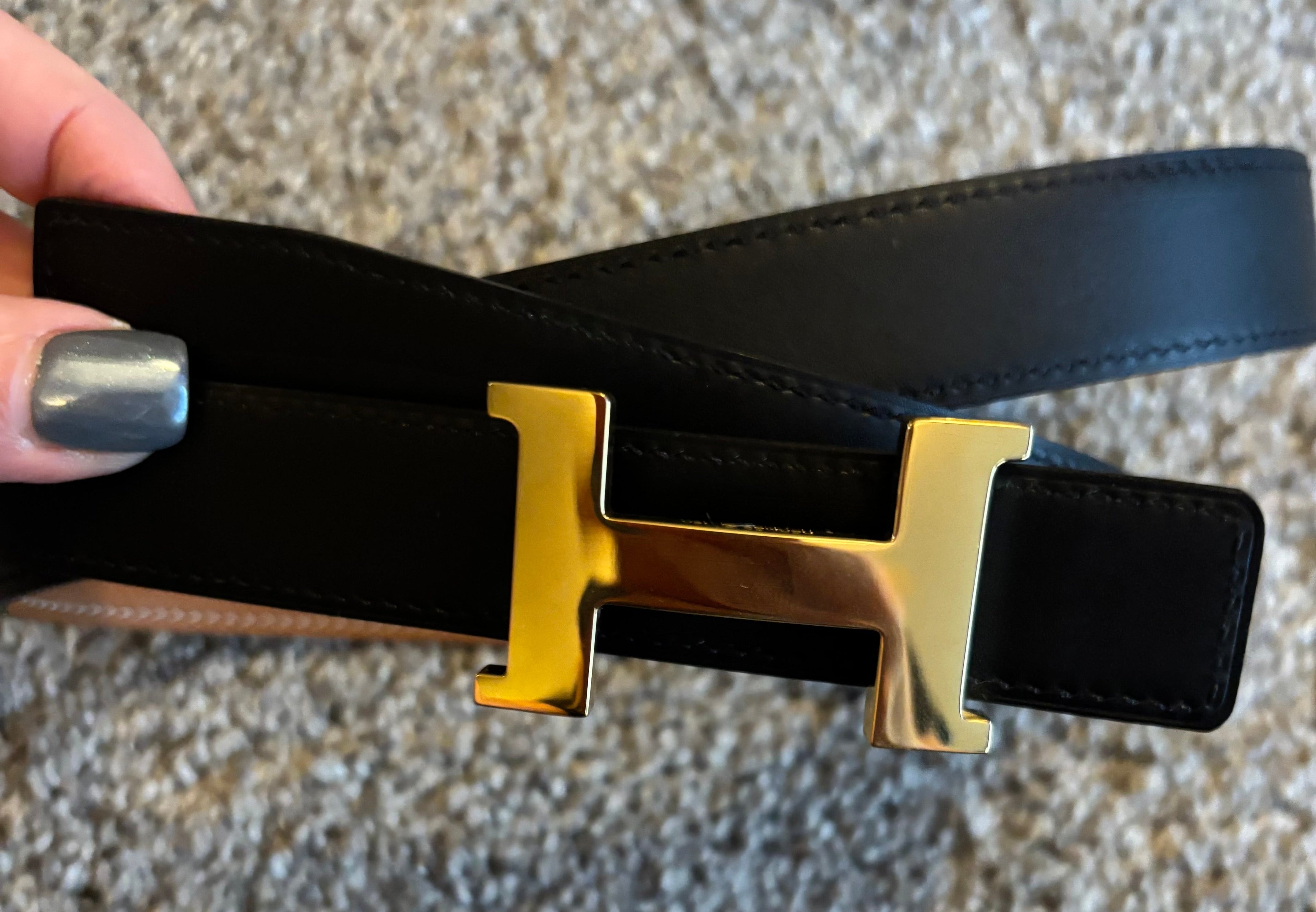 Hermes H Belt Reversible Brown/Black fits 31-33" | Hermès belt