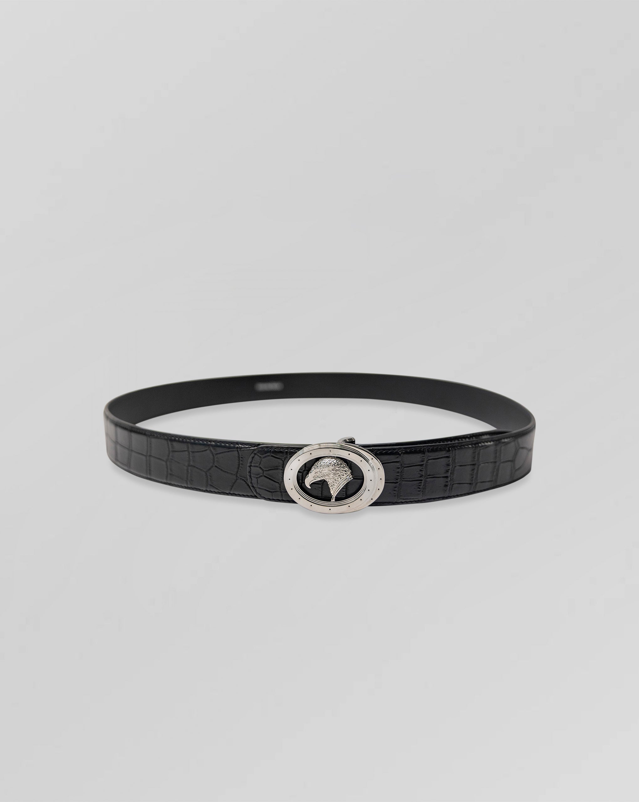 Stefano Ricci Crocodile Leather Belt Eagle Buckle