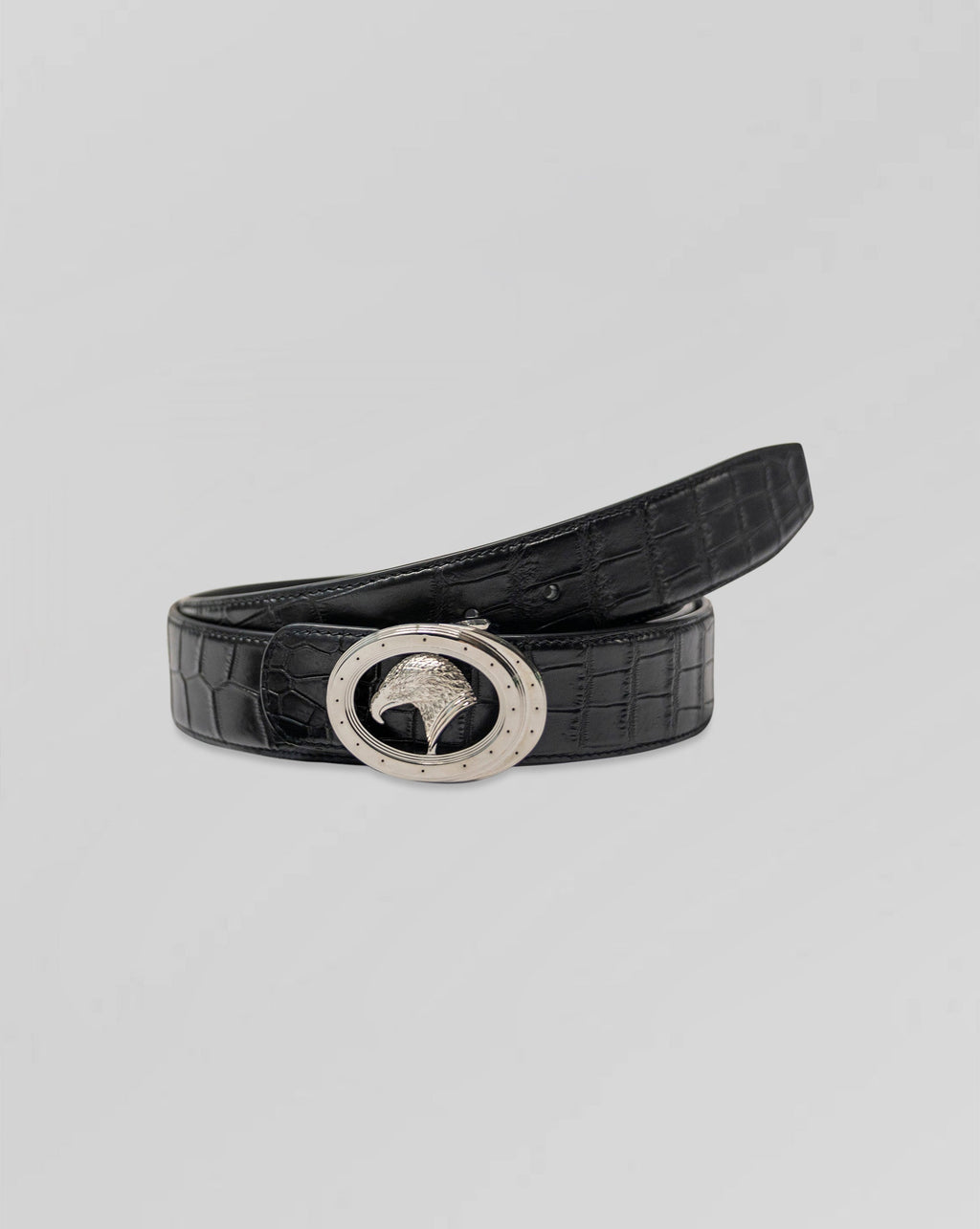 Stefano Ricci Crocodile Leather Belt Eagle Buckle