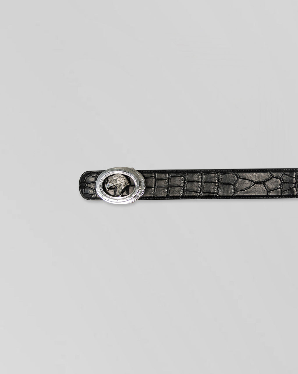 Stefano Ricci Crocodile Leather Belt Eagle Buckle