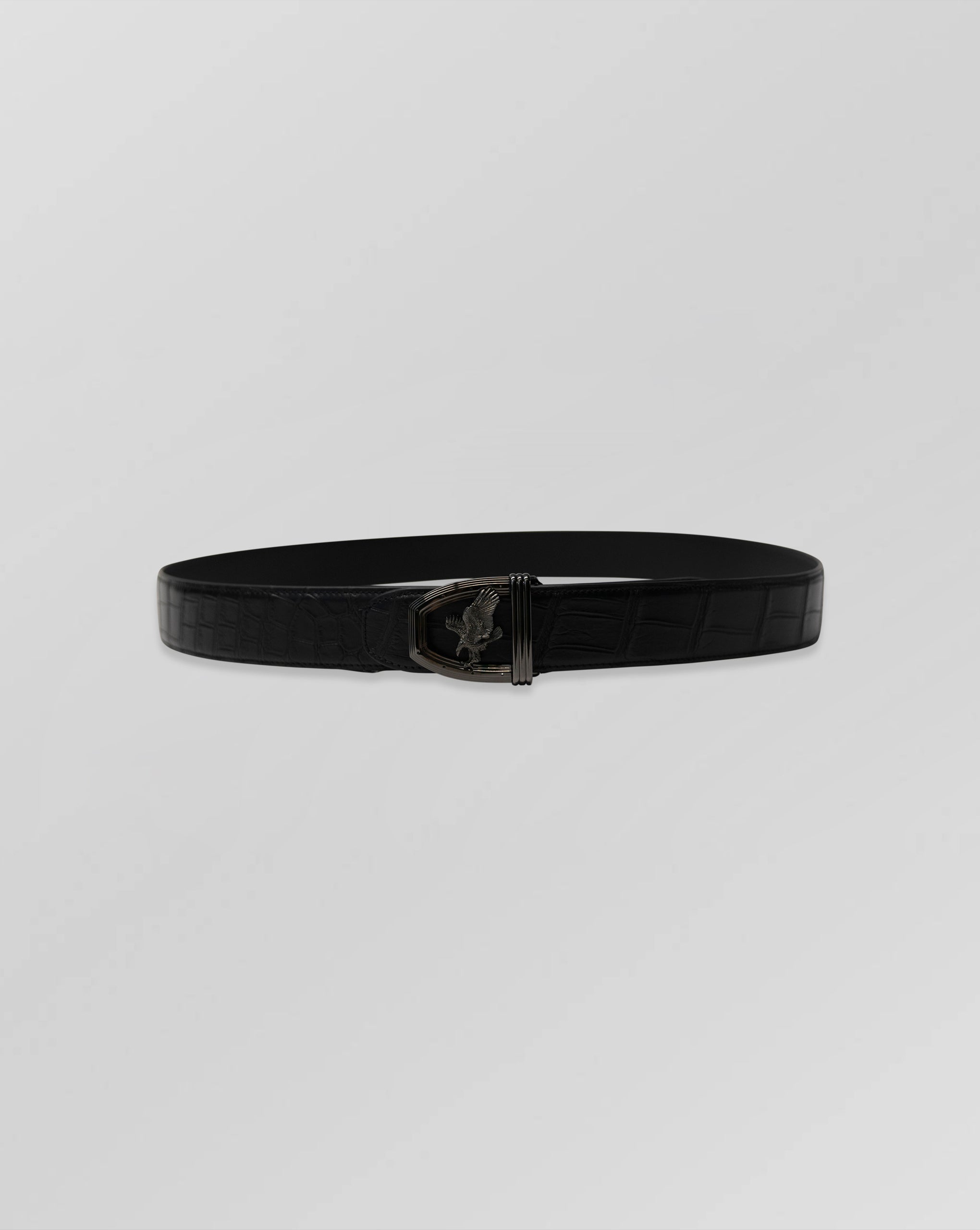Stefano Ricci Crocodile Leather Belt Eagle Buckle