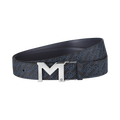 MONTBLANC M BUCKLE BLUE 35 MM REVERSIBLE BELT
