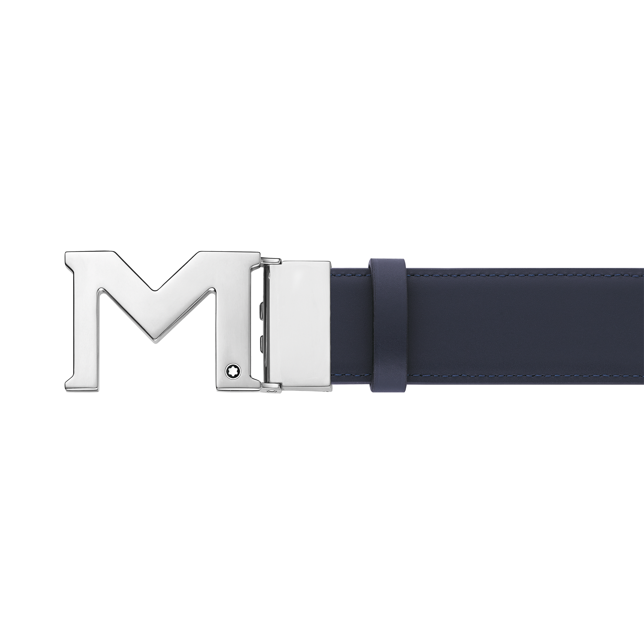 MONTBLANC M BUCKLE BLUE 35 MM REVERSIBLE BELT
