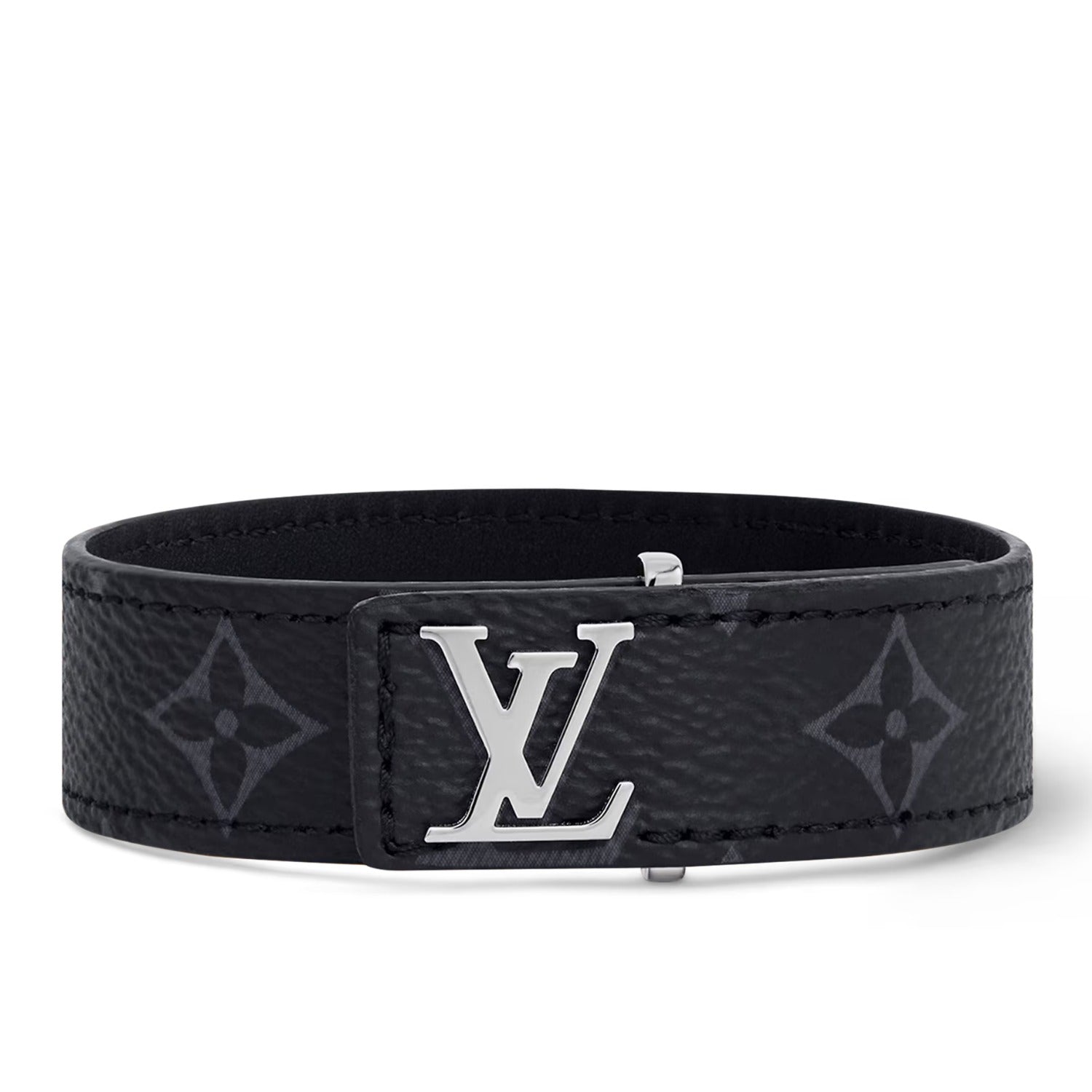 LV Slim Bracelet Monogram Eclipse Black by Louis Vuitton