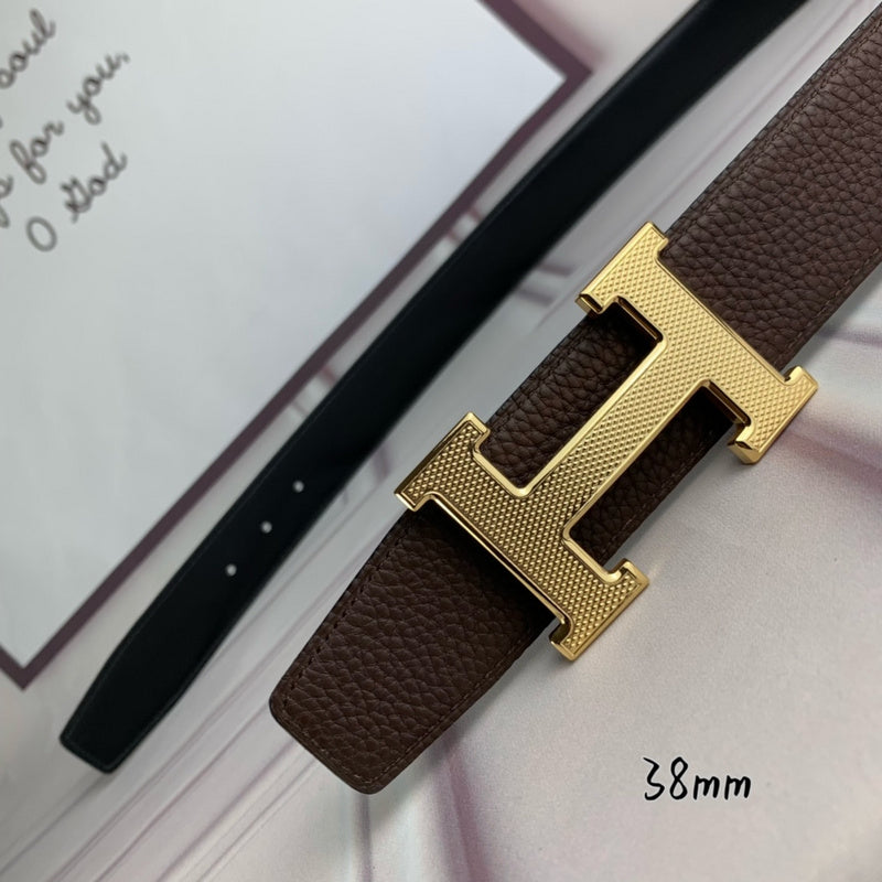 HBL3 Real leather 3.8CM 95-125CM Belt with all packing |Hermès belt