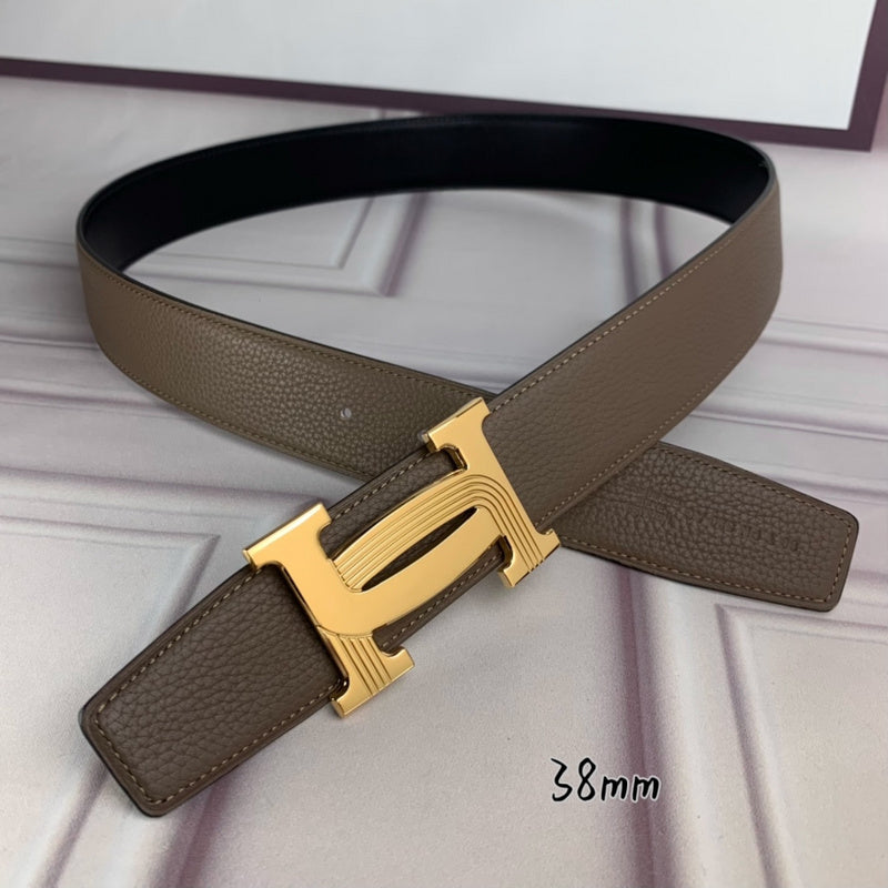 HBL5 Real leather 3.8CM 95-125CM Belt with all packing |Hermès belt