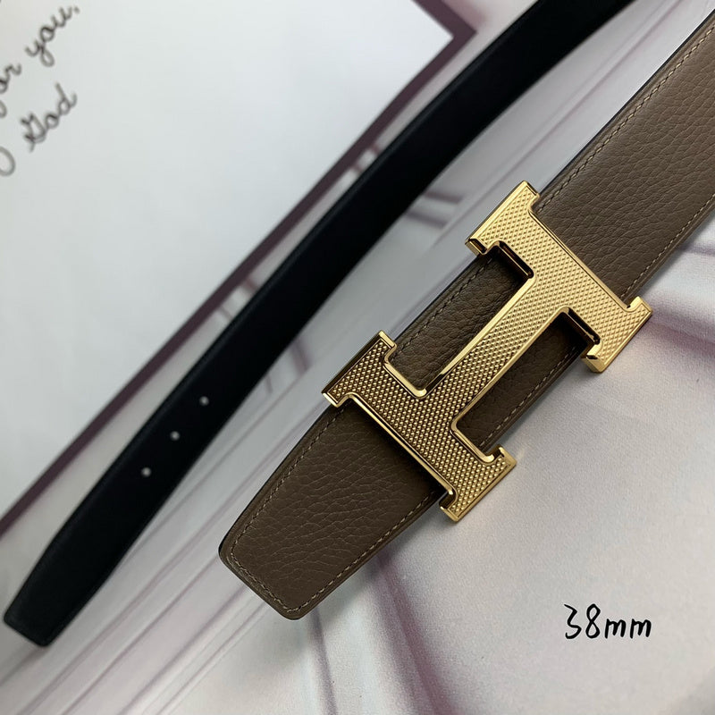 HBL3 Real leather 3.8CM 95-125CM Belt with all packing |Hermès belt