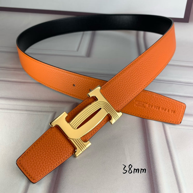 HBL5 Real leather 3.8CM 95-125CM Belt with all packing |Hermès belt