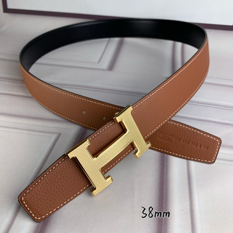 HBL3 Real leather 3.8CM 95-125CM Belt with all packing |Hermès belt