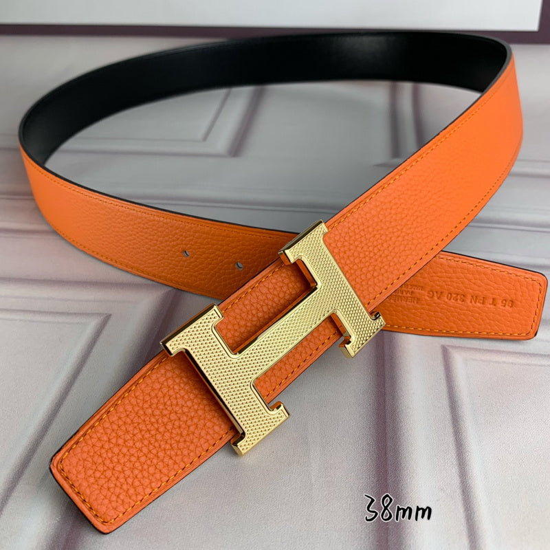 HBL3 Real leather 3.8CM 95-125CM Belt with all packing |Hermès belt